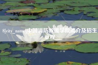 弥勒中国消防救援学院简介及招生章程