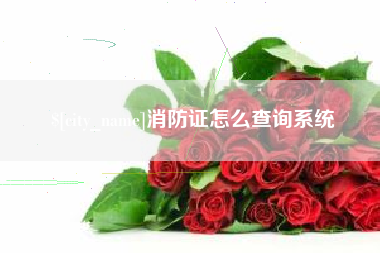 弥勒消防证怎么查询系统
