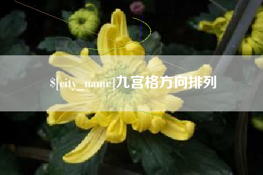 弥勒九宫格方向排列