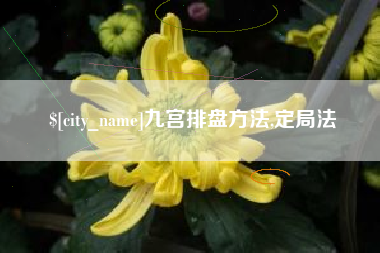 弥勒九宫排盘方法,定局法