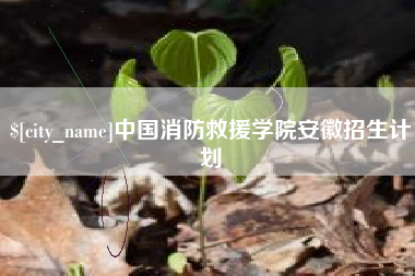 弥勒中国消防救援学院安徽招生计划