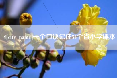 弥勒一个口诀记住34个省小学课本