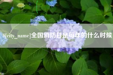 弥勒全国消防日是每年的什么时候
