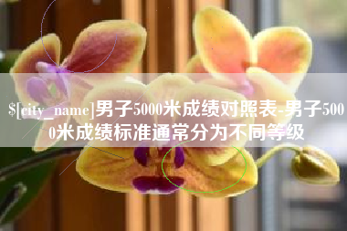 弥勒男子5000米成绩对照表-男子5000米成绩标准通常分为不同等级