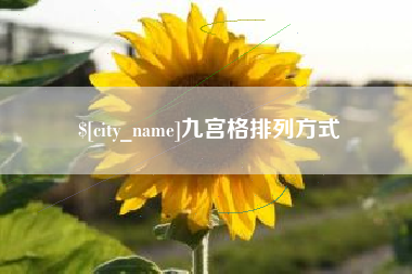 弥勒九宫格排列方式