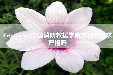 弥勒中国消防救援学院对视力要求严格吗