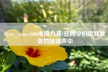 弥勒600米接力赛-在同学们震耳欲聋的加油声中