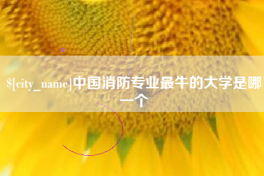 弥勒中国消防专业最牛的大学是哪一个