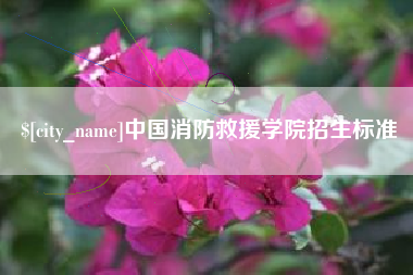 弥勒中国消防救援学院招生标准