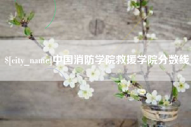 弥勒中国消防学院救援学院分数线