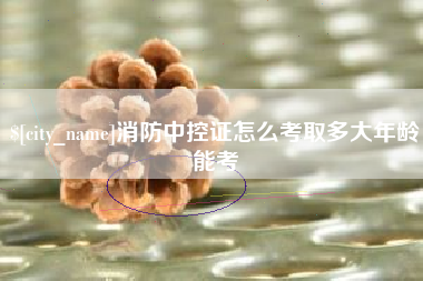 弥勒消防中控证怎么考取多大年龄能考